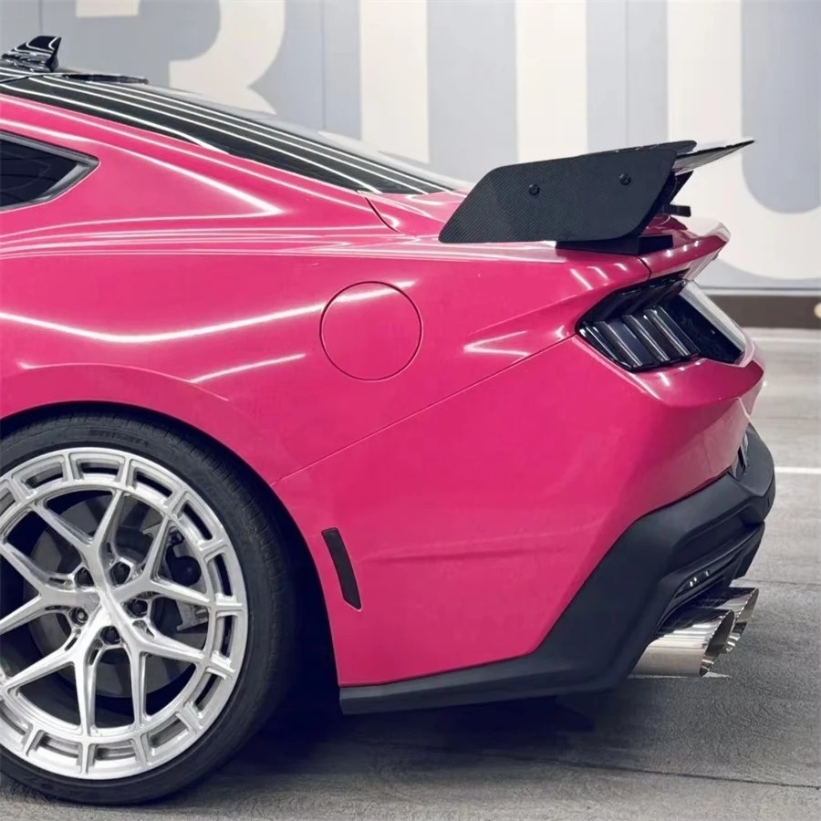 GT500 Style Carbon Fiber Rear Spoiler for 2024  Mustang Dark Horse S650 Tail Wings Body Kits